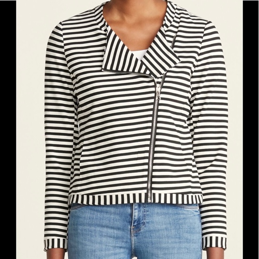 Premise Moto Jacket with silver zippers